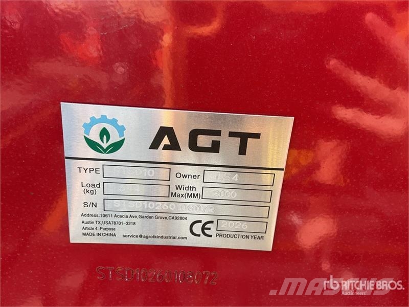AGT STSD10 3-Point & Skid Steer Seeder (Unused) Siewniki