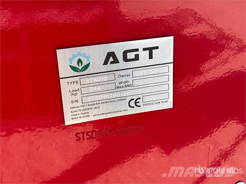 AGT STSD10 3-Point & Skid Steer Seeder (Unused) ドリル