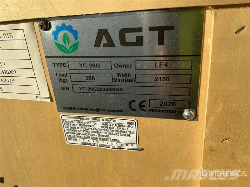 AGT YC-26G Portable Sawmill (Unused) Πριονιστήρια