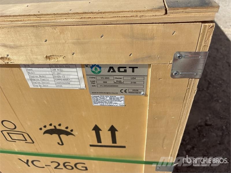 AGT YC-26G Portable Sawmill (Unused) Gateri