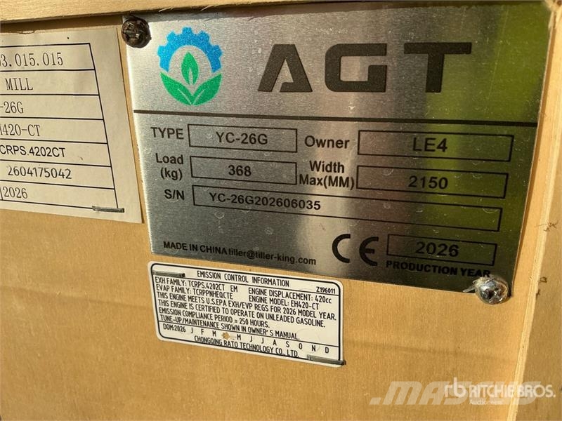 AGT YC-26G Portable Sawmill (Unused) Πριονιστήρια