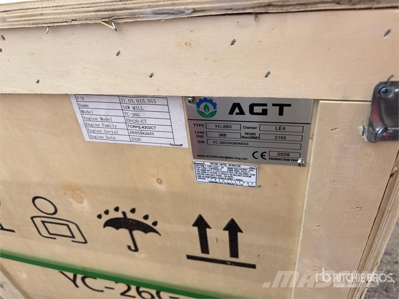 AGT YC-26G Portable Sawmill (Unused) Лесопильные рамы