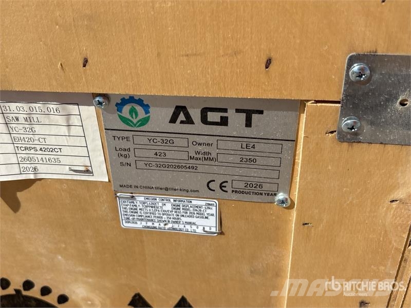 AGT YC32-G Band Saw Portable Sawmill (Unused) Scierie mobile