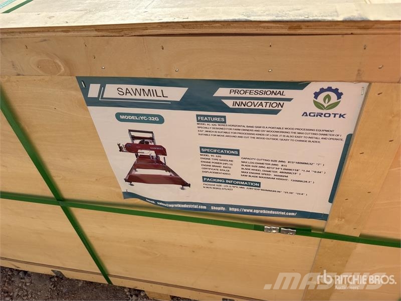 AGT YC32-G Band Saw Portable Sawmill (Unused) Scierie mobile