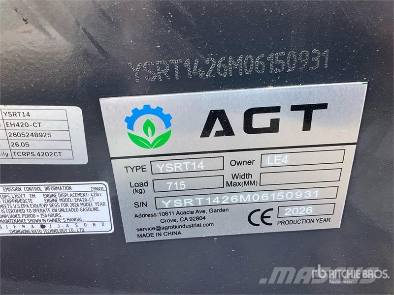 AGT YSRT14  스키드로더