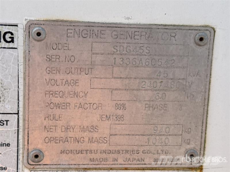 Airman Power Pro 45 36 kW Mobile Generator Set Diiselgeneraatorid