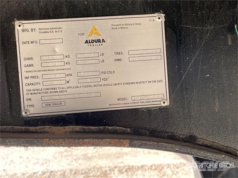  Aldura 47 ft T/A Spread Axle Step Deck Trailer Tieflader