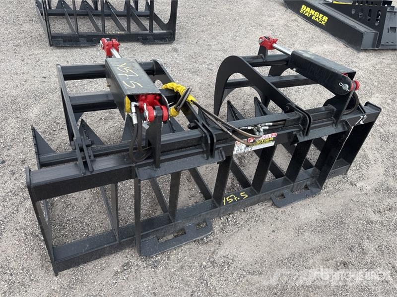 All-Star 72 in Skeleton Skid Steer Grapple (Unused Куки