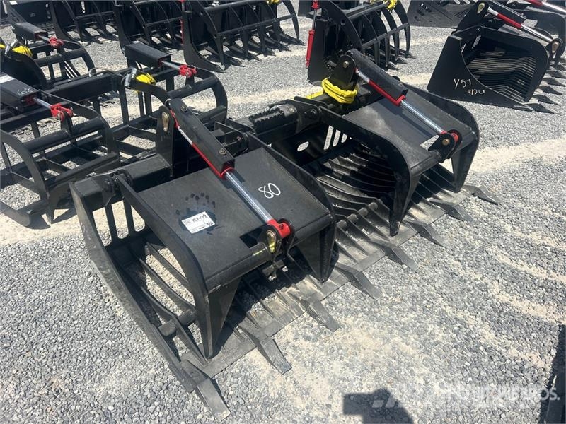 All-Star 80 in Heavy Duty Rock Skid Steer Grapple Grijpers