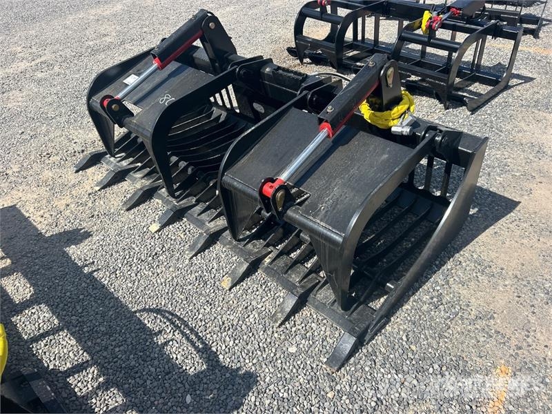 All-Star 80 in Heavy Duty Rock Skid Steer Grapple  グラップル