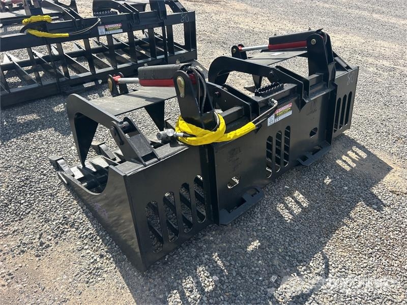  All-Star 80 in Heavy Duty Rock Skid Steer Grapple  グラップル