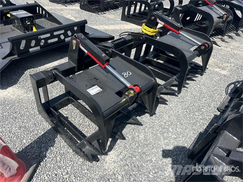 All-Star 80 in Heavy Duty Root Skid Steer Grapple Grijpers