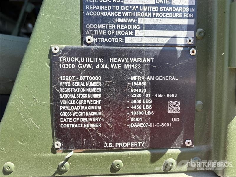 AM General M1123 Bañeras basculantes usadas