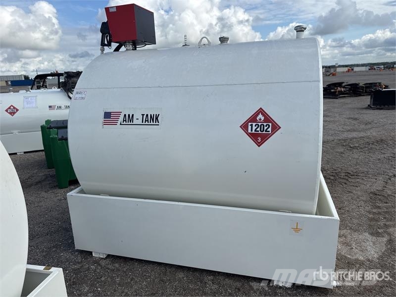 AM Tank 1000 Diesel 1000 gal Skid Mounted Steel Diese Degvielas un piedevu tvertnes