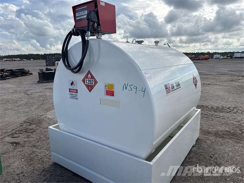 AM Tank 1000 Diesel 1000 gal Skid Mounted Steel Diese Degvielas un piedevu tvertnes