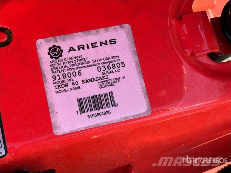 Arians Ikon 60 Zero-Turn Lawn Mower (Unused) Åkgräsklippare