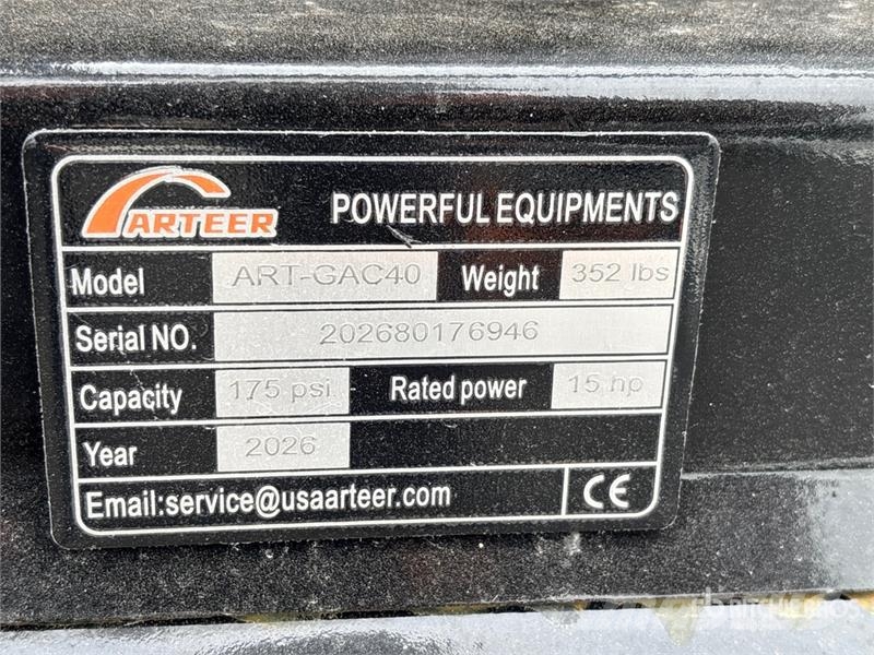 Arteer ART-GAC40 14.5 cfm Skid-Mounted 40 gal Air Compres Compressors