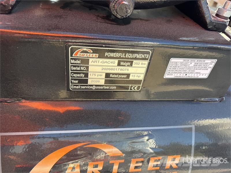 Arteer ART-GAC40 14.5 cfm Skid-Mounted 40 gal (Unused) مكابس