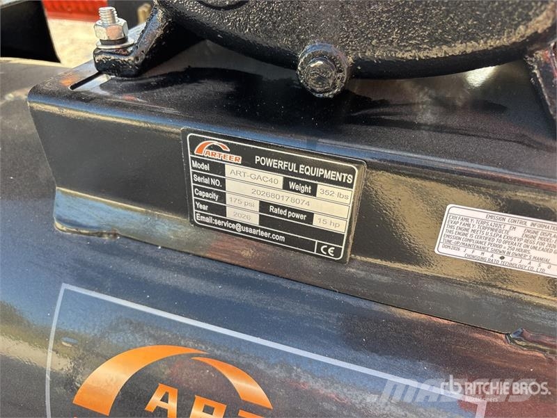 Arteer ART-GAC40 14.5 cfm Skid-Mounted 40 gal (Unused) مكابس
