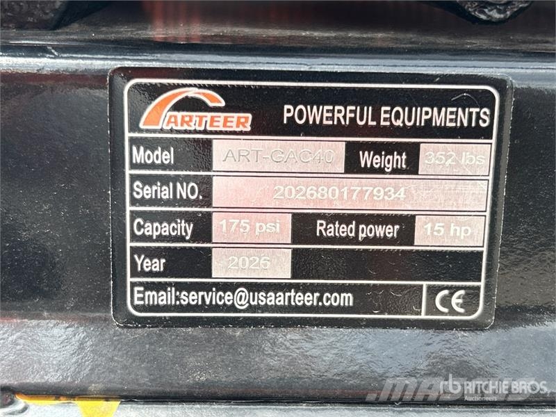 Arteer ART-GAC40 14.5 cfm Skid-Mounted 40 gal Air Compres Kompressorer