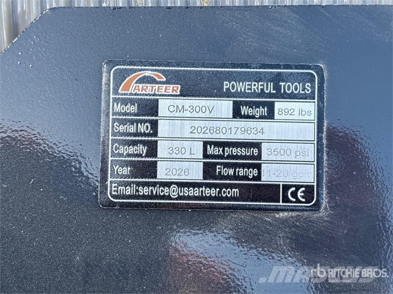 Arteer CM-300V Skid Steer Concrete Mixer (Unused) Stavební míchačky
