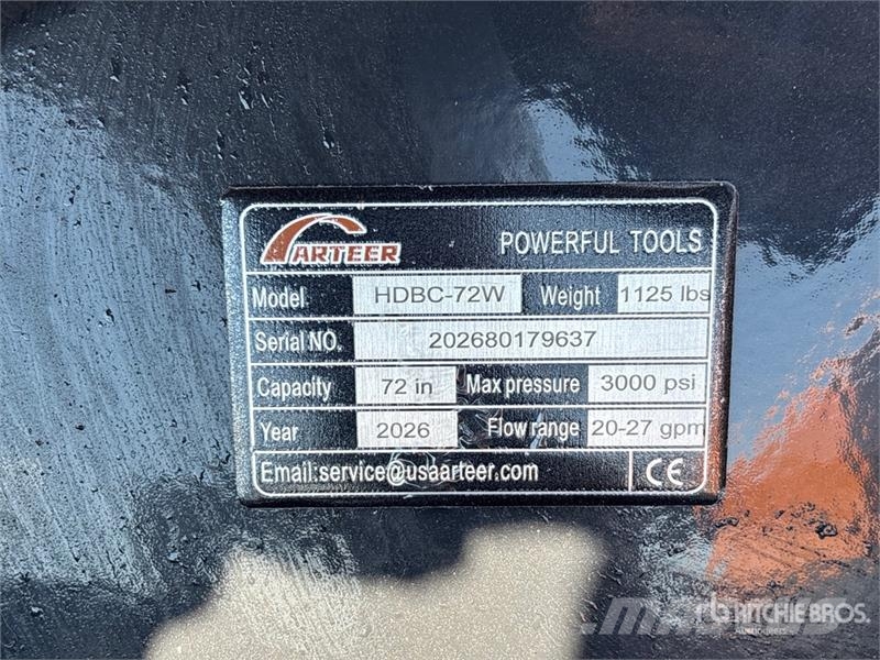 Arteer HDBC-72W 72 in Skid Steer Brush Cutter (Unused) Corta-césped delanteros y traseros