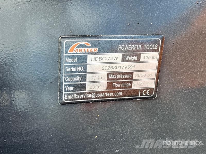 Arteer HDBC-72W 72 in Skid Steer Brush Cutter (Unused) Corta-césped delanteros y traseros