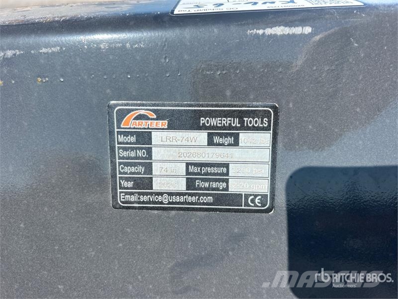 Arteer LRR-74W 74 in Skid Steer Rock Picker (Unused) 捡石机