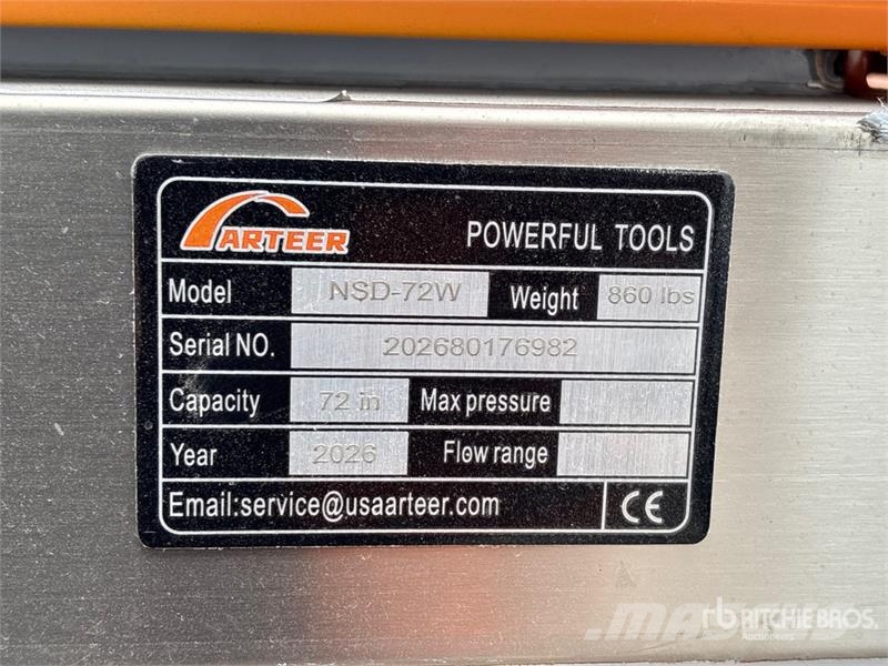 Arteer NSD-72W 72 in 3-Point & Skid Steer Seeder (Unused) 鑽頭