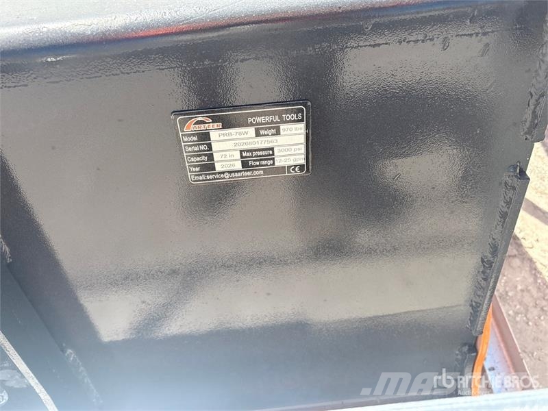 Arteer PRB-78W 78 in Power Rake Skid Steer Bucket (Unused Kovalar
