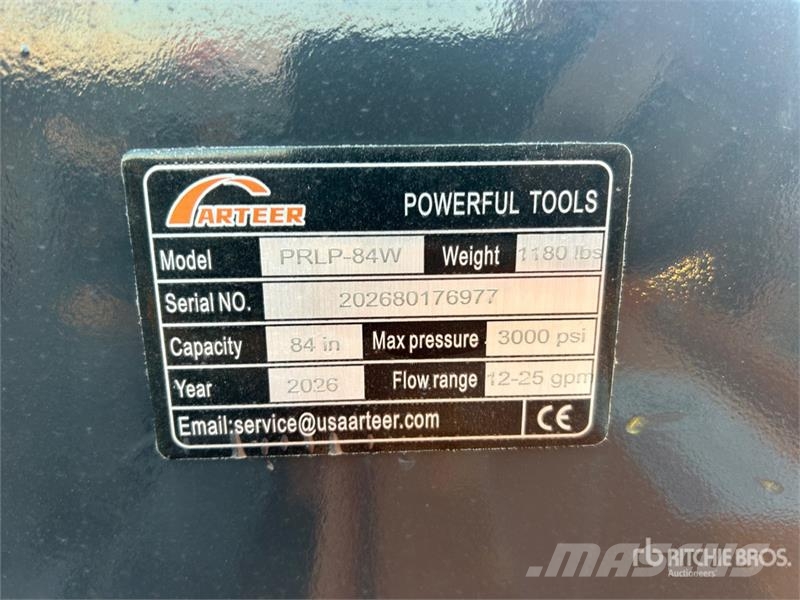 Arteer PRLP-84W 84 in Power Rake Skid Steer Landplane (Un Äkked