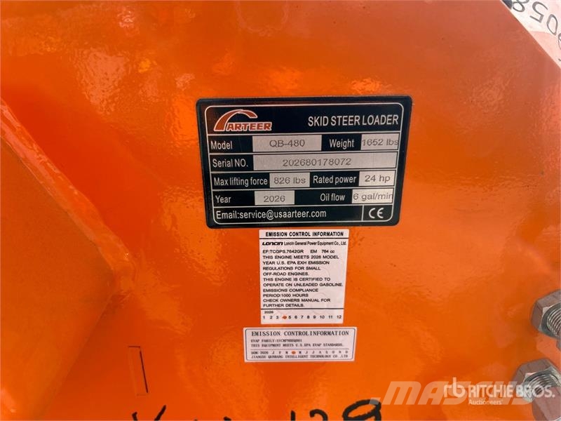 Arteer QB-480 Mini Compact Track Loader (Unused) Skid steer mini utovarivači