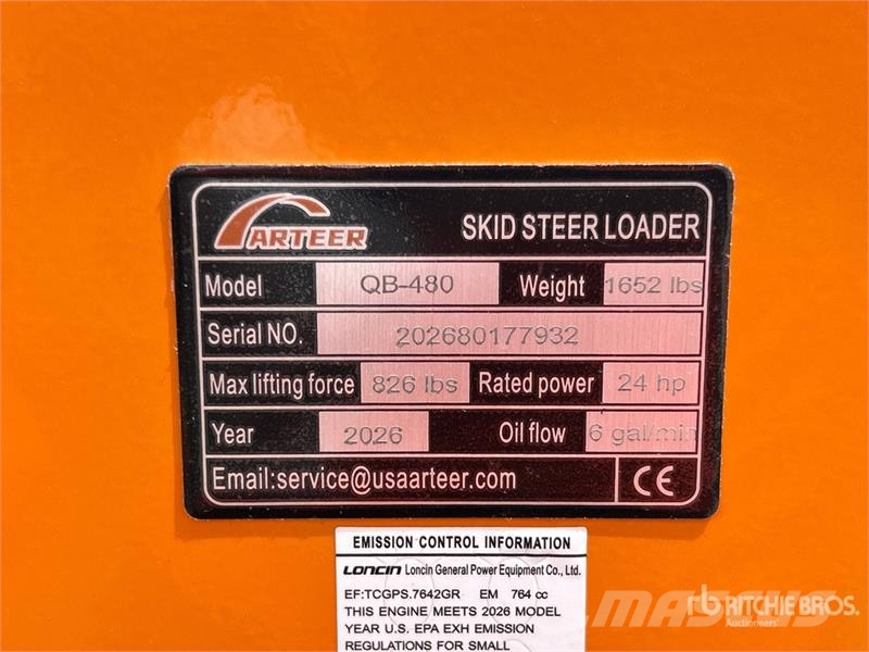 Arteer QB-480 Mini Compact Track Loader (Unused) Kompaktlaadurid