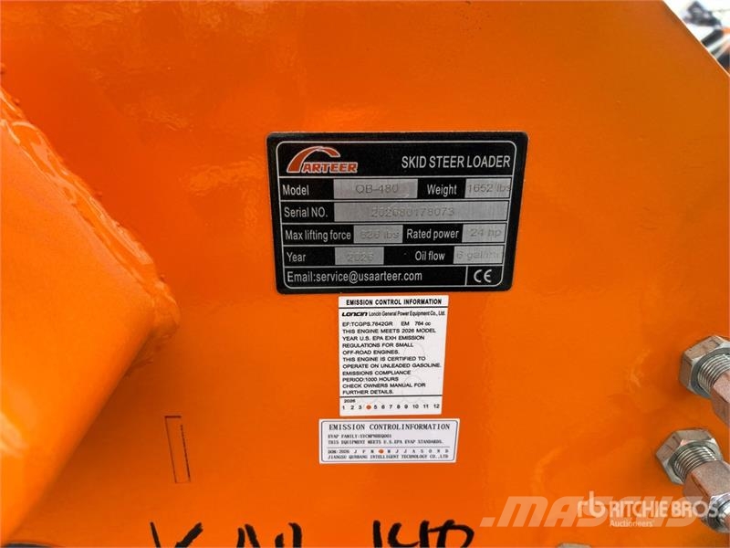 Arteer QB-480 Mini Compact Track Loader (Unused) Skid steer mini utovarivači