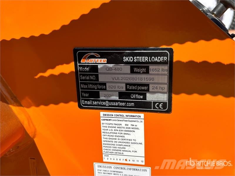 Arteer QB-480 Mini Compact Track Loader (Unused) Chargeuse compacte