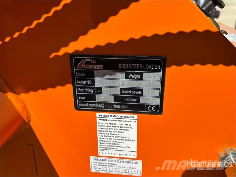 Arteer QB-480 Mini Compact Track Loader (Unused) Chargeuse compacte