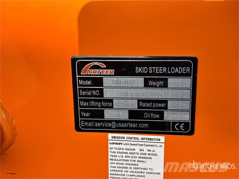 Arteer QB-480 Mini Compact Track Loader (Unused) Minicargadoras