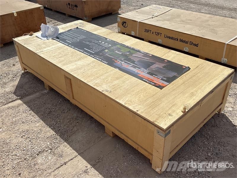 Arteer QB-WG-2020 20 ft x 20 ft All-Steel Carport (Unused Edificación de acero