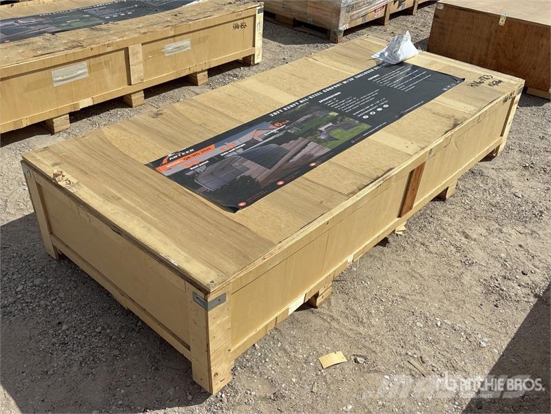 Arteer QB-WG-2020 20 ft x 20 ft All-Steel Carport (Unused Edificación de acero