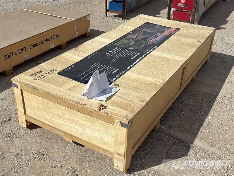 Arteer QB-WG-2020 20 ft x 20 ft All-Steel Carport (Unused Edificación de acero
