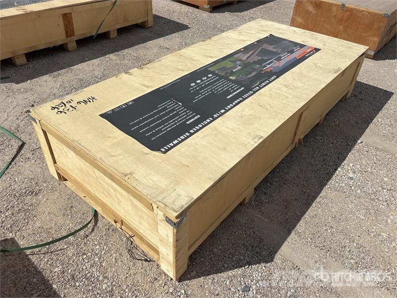 Arteer QB-WG-2020 20 ft x 20 ft All-Steel Carport (Unused Edificación de acero