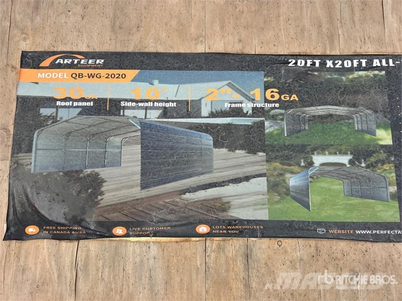 Arteer QB-WG-2020 20 ft x 20 ft Carport (Unused) 鋼架建築