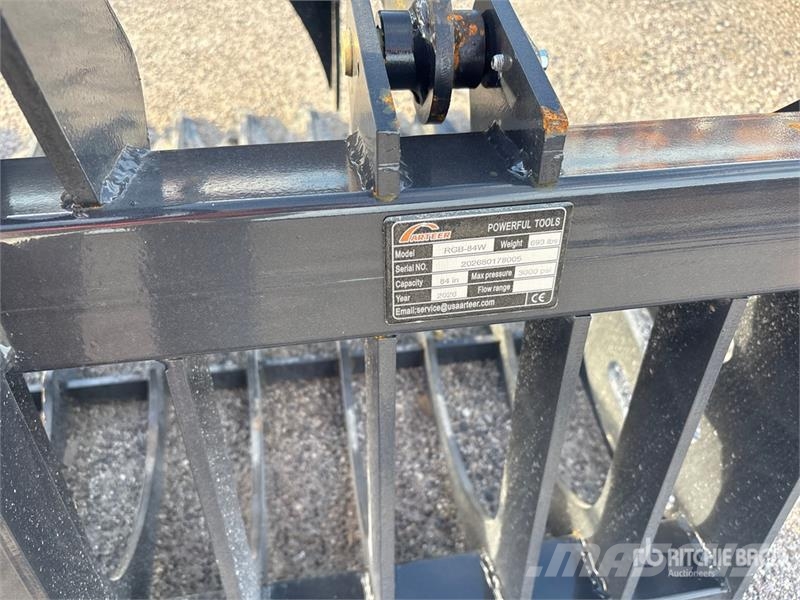 Arteer RGB-84W 84 in Skid Steer Grapple Bucket (Unused) Грейфери