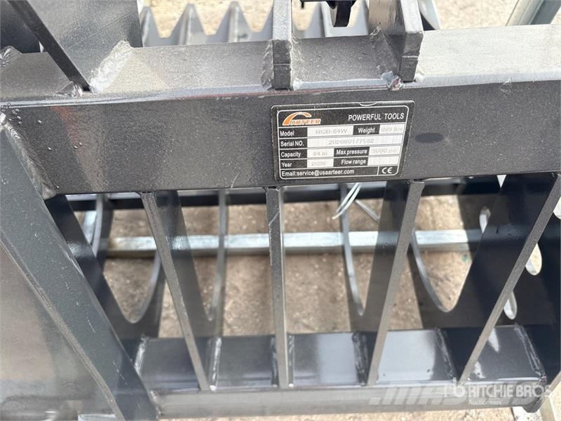Arteer RGB-84W 84 in Skid Steer Grapple Bucket (Unused) Gribere