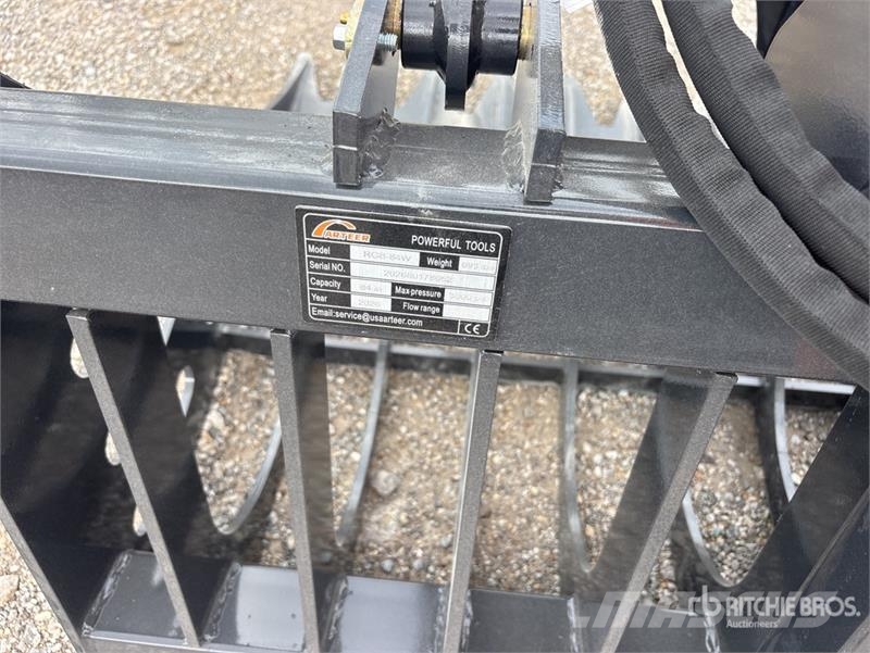 Arteer RGB-84W 84 in Skeleton Skid Steer Grapple Bucket ( グラップル