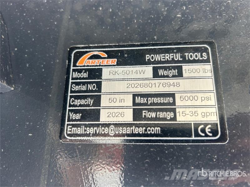 Arteer RK-5014W 50 in Drum Skid Steer Mulcher (Unused) Gozdarski mulčerji