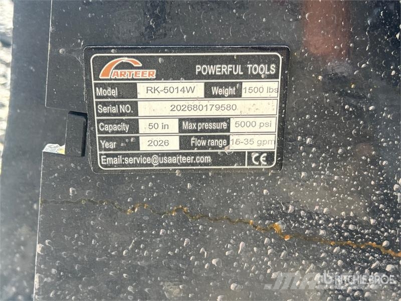Arteer RK-5014W 50 in Skid Steer Mulcher (Unused) ماكينات تقطيع أخشاب الحراجة