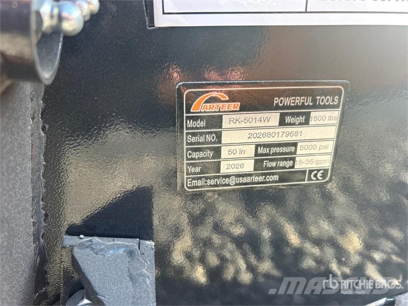 Arteer RK-5014W 50 in Skid Steer Mulcher (Unused) ماكينات تقطيع أخشاب الحراجة