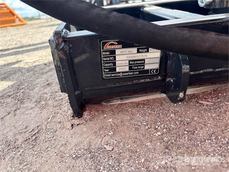 Arteer RPT-42L 60 in Rotating Hydraulic Skid Steer Forks  Forks