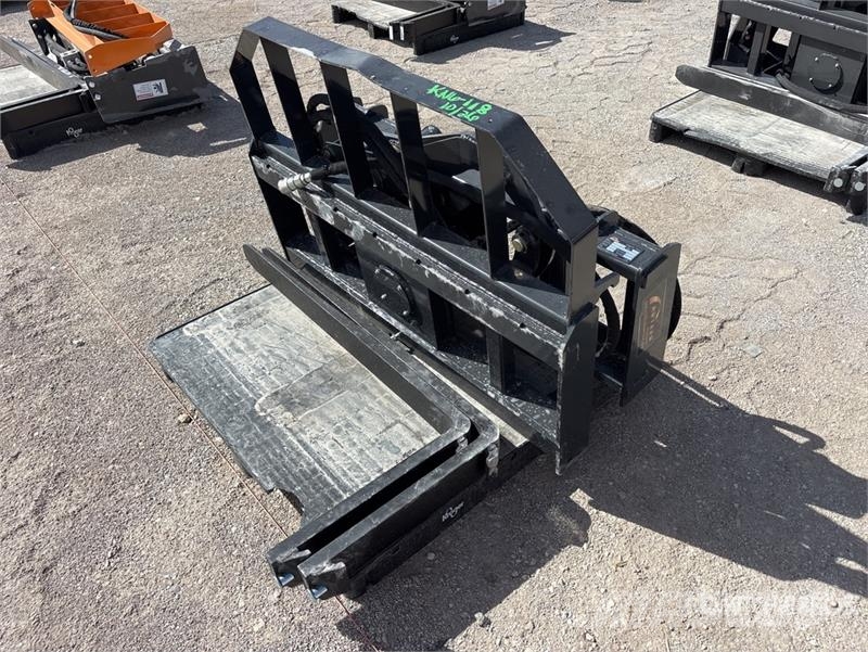 Arteer RPT-42L 60 in Rotating Hydraulic Skid Steer Forks Horquillas